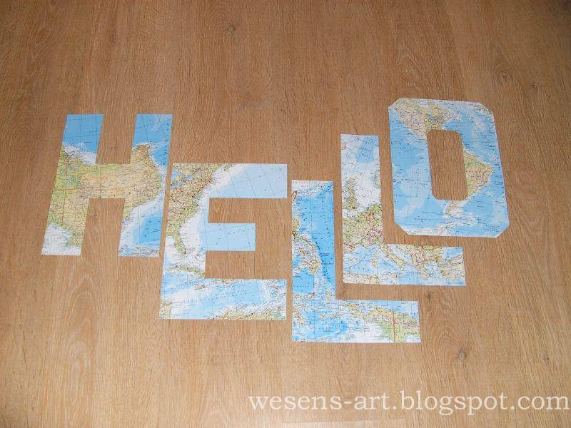 Wesens-Art: 3-D Buchstaben DIY / 3D Letters DIY
